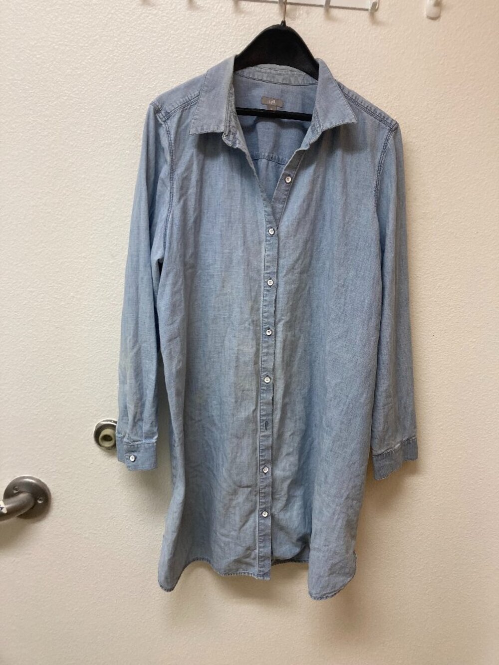 J. JILL 100% Cotton Shirt Dress Button Down Cottage Core (XL)